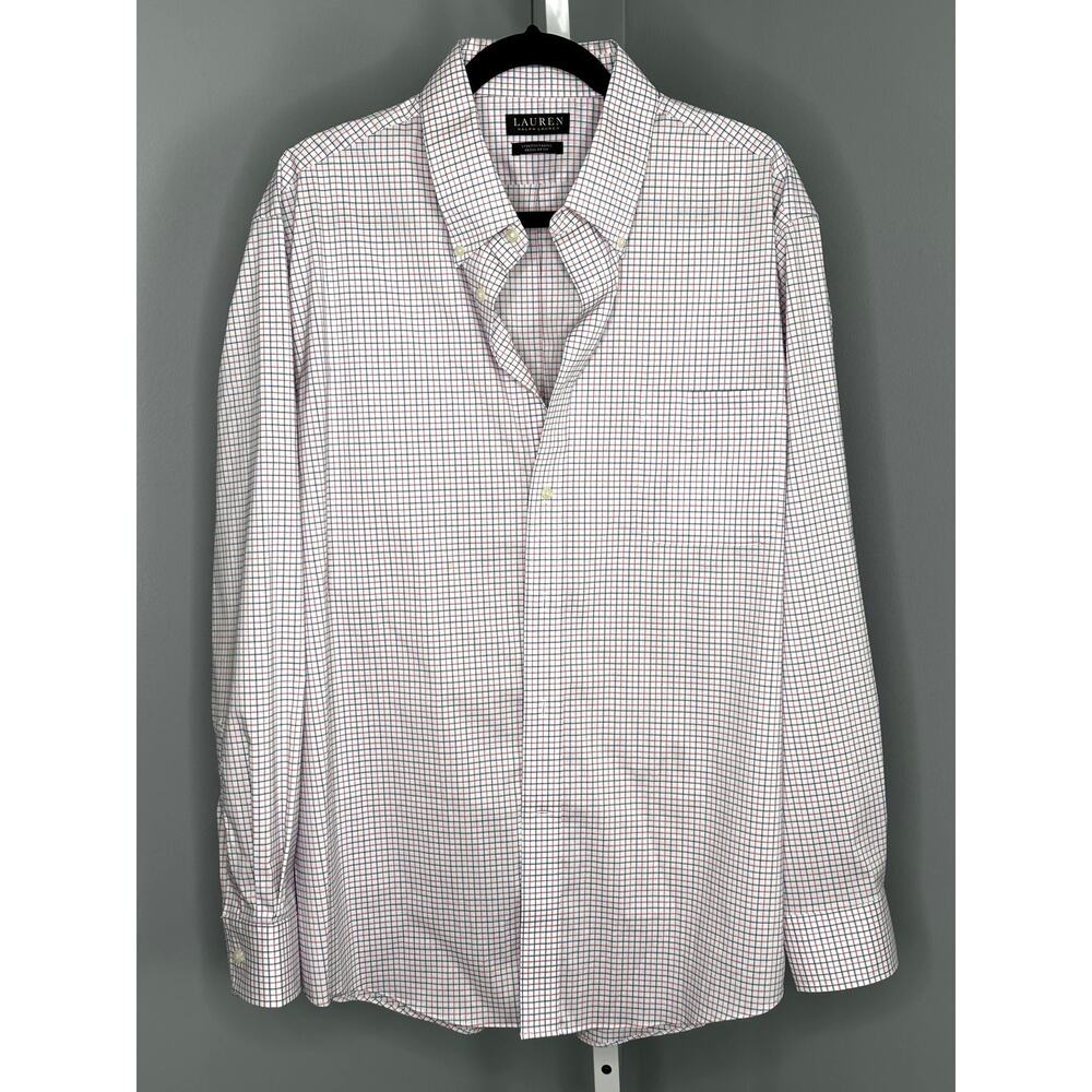Lauren Ralph Lauren Black Label Stretch Check Shirt XL 17.5 34/35